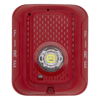 SRLED - Lámpara Estroboscópica LED / Candela Seleccionable hasta 185 cd / 24 Vcd / Montaje en Pared / Sin Sirena / UL Fire