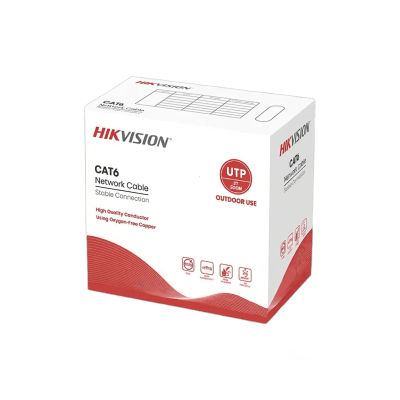 DS-1LN6OUTPE - Hikvision Bobina de Cable UTP / Cat 6 / 24 AWG DS-1LN6OUTPE