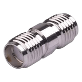RSA-3404 - Adaptador Barril RF / Conector SMA Hembra a SMA Hembra / Montaje en Línea / Cuerpo Bronce Niquelado / Contacto Oro / Aislante Teflón