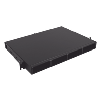 LVE-1U-MS-C01A - Distribuidor de Fibra Óptica de Alta Densidad / 96 Fibras / 1 UR / 19 Pulgadas / 4 Placas Adaptadoras Modulares