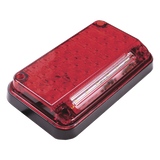XLTE2335R - Luz de Advertencia LED / 7x4" / 66 LED / 10 Patrones de Destello / 12 VCC / Luz de Trabajo Integrada / Montaje Permanente
