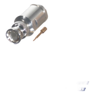 RFB-1101-1EN - Conector BNC Macho / Rosca Precisa / Cables RG-8/U, RG-213/U, RG-214 / AWG-11/13 / Cuerpo Bronce Niquelado / Contacto Oro