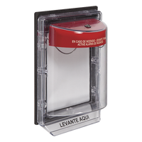 STI-1150-ES - Cubierta Protectora con Alarma / Policarbonato Ultra Resistente / Alarma 95 a 105 dB / Montaje en Superficie / Interior y Exterior / Inviolable / Listado UL/ULC y FM