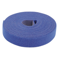 PST-C05-001-BLU - Cinta de Contacto Autoadherente / 1.6 cm x 25 m (0.63 in x 82 ft) / Gancho y Bucle / Espalda con Espalda / Uso Interior y Exterior