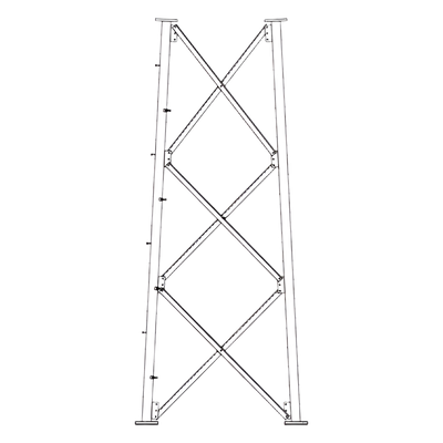 SSV10N183 - Sección 10 Base para Torre Autosoportada línea SSV (Código de Fábrica: 10N183)