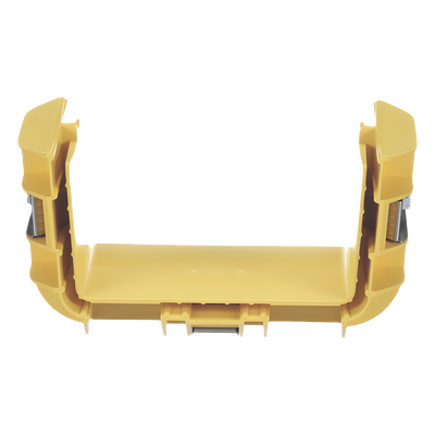 FRBC6X4LYL - Acoplador para Canaleta / 6 x 4 pulgadas (152.4 x 101.6 mm) / Sin Herramientas / ABS Resistente / Alta Visibilidad