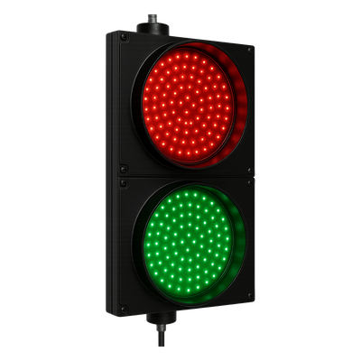 PRO-LIGHT-LED - Semáforo LED / Diámetro 20 cm / Rojo y Verde / 90 LEDs por color / 10 W / IP Hermético / 110 VCA
