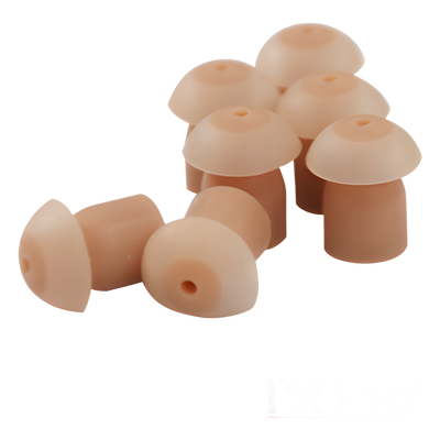 P-BUD10 - Tapón de Plástico para Micrófono / Paquete 10 Unidades / Doble Sellado Opcional / Versión Transparente / Atenuación de Ruido