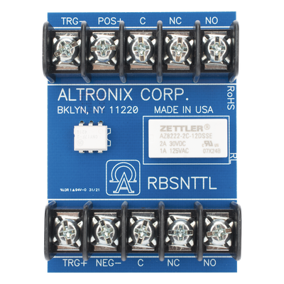 RBSNT-TL - Altronix Módulo Relevador RBSNT-TL, Compatible con Resideo L5210LA y L7000, 12V, 10A
