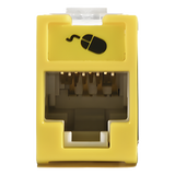 U5-H05NS - Jack RJ45 Cat5e / UTP / Montaje Híbrido Plano o Angulado / Terminación 110 / Amarillo