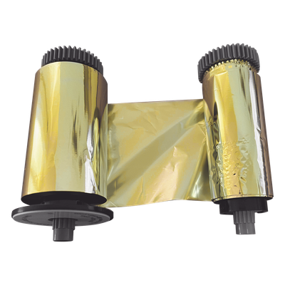 653316 - Ribbon Full Color / 1200 Impresiones / Dorado / Para Impresora SMART21
