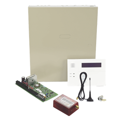 VISTA48/6160RFCOM - Panel de Alarma Híbrido / 48 Zonas / Comunicador Celular 3G/4G / Teclado 6160RF con Receptor Inalámbrico / 3 Particiones / Alcance Inalámbrico 1 km (3280.8 ft)