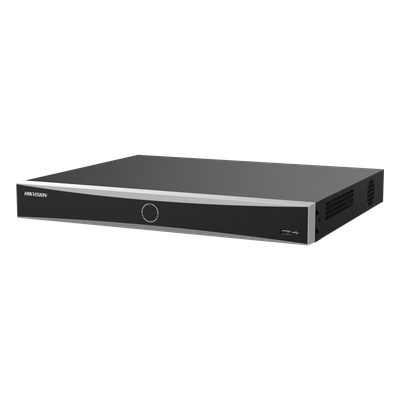 DS-7632NXI-K2/16P(E) - NVR IP / 32 Canales / 12 Megapixel (4K) / 16 Puertos PoE+ / AcuSense / Reconocimiento Facial / 2 Bahías HDD / HDMI 4K / Alarma I/O / PoE Extendido 300 m (984.2 ft)