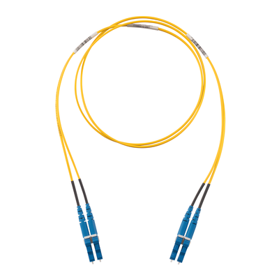 F92ELLNLNSNM001 - Jumper de Fibra Óptica Monomodo / OS2 9/125 / LC-LC Duplex / LSZH / 1 m (3.28 ft) / Amarillo