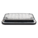 XLTE595RWV2 - Luz de Advertencia LED / 6 x 4 pulgadas / Bicolor Rojo/Claro / 66 LED / 12 VCC / 10 Patrones de Destello