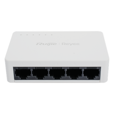 RG-ES05G-L - Switch No Administrable / 5 Puertos Gigabit / 10 Gbps Switching / Plug & Play / 2.1W Máximo / Cloud Visible