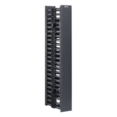 WMPV45E - Organizador Vertical de Cables / Doble Cara / 45 RU / 5x12in / 4.9in Ancho / 6.9ft Altura / Negro