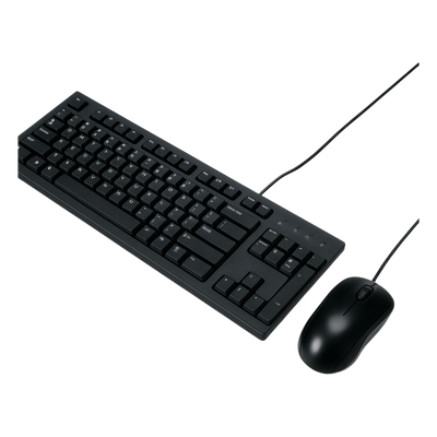 U2000 - Kit Teclado y Mouse Inalámbrico / Diseño Ergonómico / Teclas Silenciosas / Control Multimedia / Sin Drivers