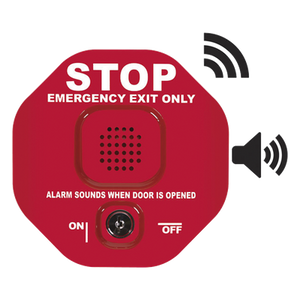 STI-6400WIR - Alarma de Puerta / Inalámbrica 433 MHz / Rango 300 m (984.3 ft) / Sirena 95/105 dB / Alimentación 9V o 12-24 VDC / Señal Visual de Alto