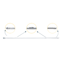 RIELRETRACURTAIN - Riel Motorizado para Cortinas / Ajustable 2.3-4 m (7.5-13.1 ft) / Carga 20 kg / Compatible Movelite WF + Elatio / Instalación Techo / Smart Home