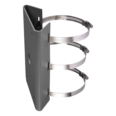 DS-1275ZJ-BJH/600MM - Montaje para Poste Vertical / Diámetro 400-600 mm / Acero Galvanizado SUS304 / 250x127x46 mm / 1.6 kg / Plateado