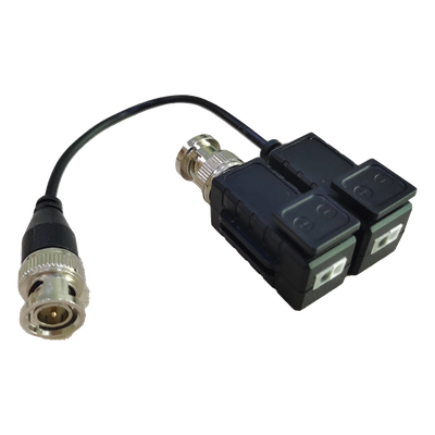 LLT-V506 - Kit de Transceptores Pasivos / 5MP / Transmisión 200 m (656.2 ft) / UTP Cat 5e/6/6a/7 / Protección TVS / Terminales Push-Pin