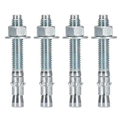 RFAKIT - Kit de Anclaje a Piso / Acero / 1134 kg / 4 Piezas / 1.1 x 3.7 x 1.1 in