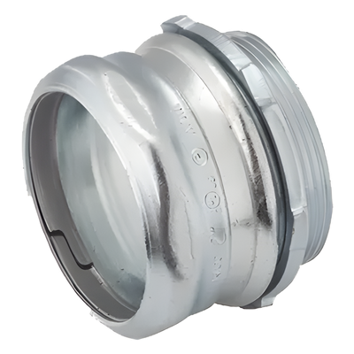HUB-2908 - Conector de Compresión / Acero Galvanizado / Pared Delgada / 2 in / 66.5 x 66.5 x 85.5 mm / 0.35 kg