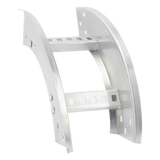 CH-VE-908R8X6AK - Curva Vertical Exterior / Perfil Z / Peralte 3 1/4" / Ancho 6" / Radio 8" / Aluminio / 90°