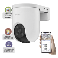 CS-H8C/8MP - Cámara PT IP / 4K 8 Megapixel / Wi-Fi / Visión Nocturna a Color 0.5 lux / Panorámica 360° / Auto Seguimiento Zoom / Audio Bidireccional / IP65