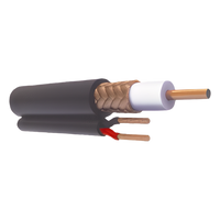 RG-59-V-CCA/1000 - Cable Coaxial Siames / 305 m (1000 ft) / RG59 / CCA 90% / 20 AWG / Cobre Sólido / Intemperie HD