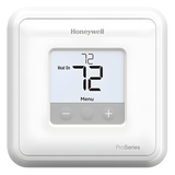 TH1110D2009/U - Termostato No Programable / 1 Etapa Calor/Frío / 20 a 30 VAC o 750 mV / Pantalla 2.37 in² con Retroiluminación LED / Montaje UWP
