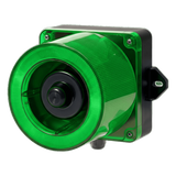 QWCD50-110220-G-LC - Baliza LED con Sirena / Verde / 31 Tonos / 123 dB / IP66 / 110-220 VCA
