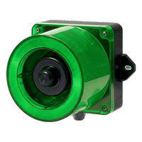 QWCD50-110220-G-LC - Baliza LED con Sirena / Verde / 31 Tonos / 123 dB / IP66 / 110-220 VCA