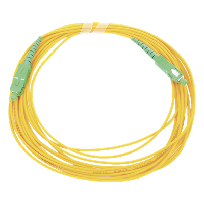 LP-FO-SCA-SCA-05 - Jumper de Fibra Óptica / SC/APC a SC/APC / Monomodo OS2 / Simplex / 5 m (16.40 pies) / 2 mm / PVC