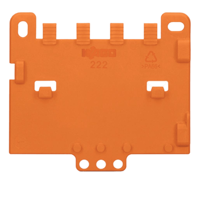 Wago 222-505 kit de montaje Naranja