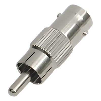 TT-RG-03 - Adaptador en Línea / 75 Ohm / BNC Hembra a RCA Macho / 9.6 mm x 34 mm / 0.31 ft x 0.11 ft