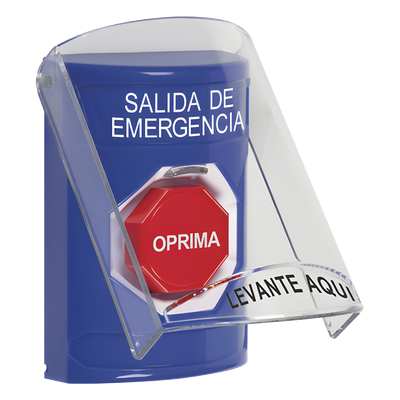 SS2422EX-ES - Botón de Salida de Emergencia / Tapa Protectora de Policarbonato / Restablecimiento con Llave / Sello Hermético 3R / -40°F a 250°F