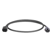 PLD04BL - Cable de Alimentación con Bloqueo Doble / IEC C13-C14 / 17 AWG / 10A / 1.2 m (3.9 ft) / Paquete 10 Piezas