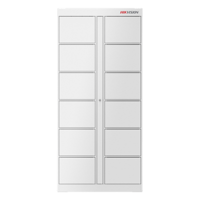 DS-KLB2-12 - Locker de Expansión / 12 Espacios / Comunicación RS485 / Control Facial y Tarjeta / Uso Interior / 50 kg