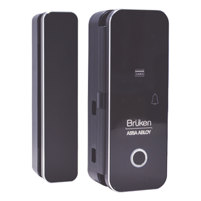 BRK3553 - Cerrojo Electrónico con Lector de Huella / Tarjeta para Puerta de Vidrio