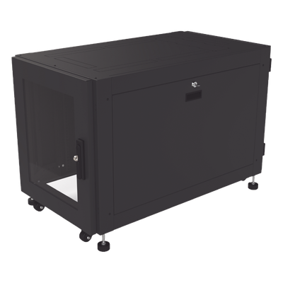LP-60100-12UR2 - Gabinete Profesional de Piso para Telecomunicaciones de 12UR, 1000 mm Profundidad, Se envía el Gabinete armado.