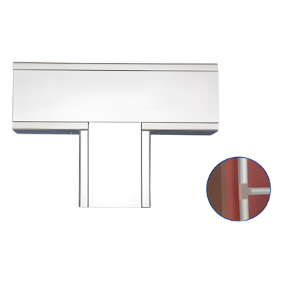 INKA-140-T - Accesorio en T de Aluminio para canaleta INKA140 (8540-80001)