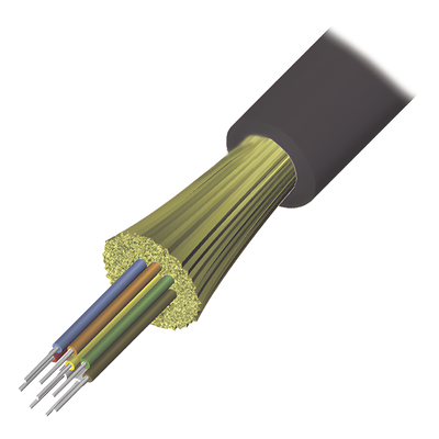 9GD5H006D-T501M - Cable de Fibra Óptica / 6 Hilos / Interior-Exterior / Tight Buffer / No Conductiva / LS0H / OM4 50/125 / 1 Metro (3.28 Pies)