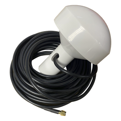 SD-GPS-005 - Antena GPS Marina / 1575.42 MHz / Ganancia 28 dBi / Omnidireccional / Cable RG58 10 m (32.8 ft) / Conector SMA Macho / Soporte Rotativo