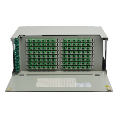 ODU19RP-CSS96-B - ODU de Fibra Óptica / 96 Empalmes / 216 Fibras / 4 UR / 19" / 820 pies Capacidad