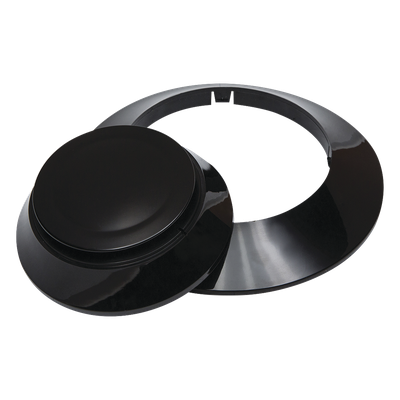 CK300-BL - Kit de Acabado para Base de Detectores / 10 Cubiertas y 10 Anillos Embellecedores / Color Negro / Compatible con Series IDP y SK