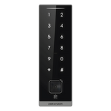 DS-K1105EMKB-QR - Teclado Esclavo de Control de Acceso / Lector Dual MIFARE 13.56 MHz y PROX EM 125 KHz / Bluetooth y Códigos QR / PIN Táctil / RS-485 Wiegand OSDP / Rango Térmico -40°C a 65°C