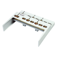 BC40M04 - Soporte con Barra de Conexión / 4 Módulos / 4+2 Entradas / IP40 / 40A / 6kA / 400V CA