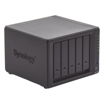 DS1522PLUS - Servidor NAS de 5 Bahías (Expandible a 15 Bahías) / Hasta 270 TB / 8 GB RAM / Servicio Nube Gratis (P2P) / Administración Remota y Respaldo Programado